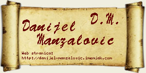 Danijel Manzalović vizit kartica